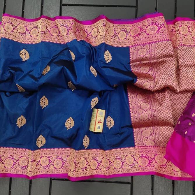 Pure Katan Silk 1 Fancy Stylish Festive Wear Handloom Banarasi Saree Collection